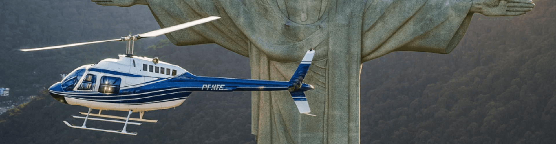 Sobrevoo de Helicóptero Regular- 9/10 minutos - Rota Cristo Redentor